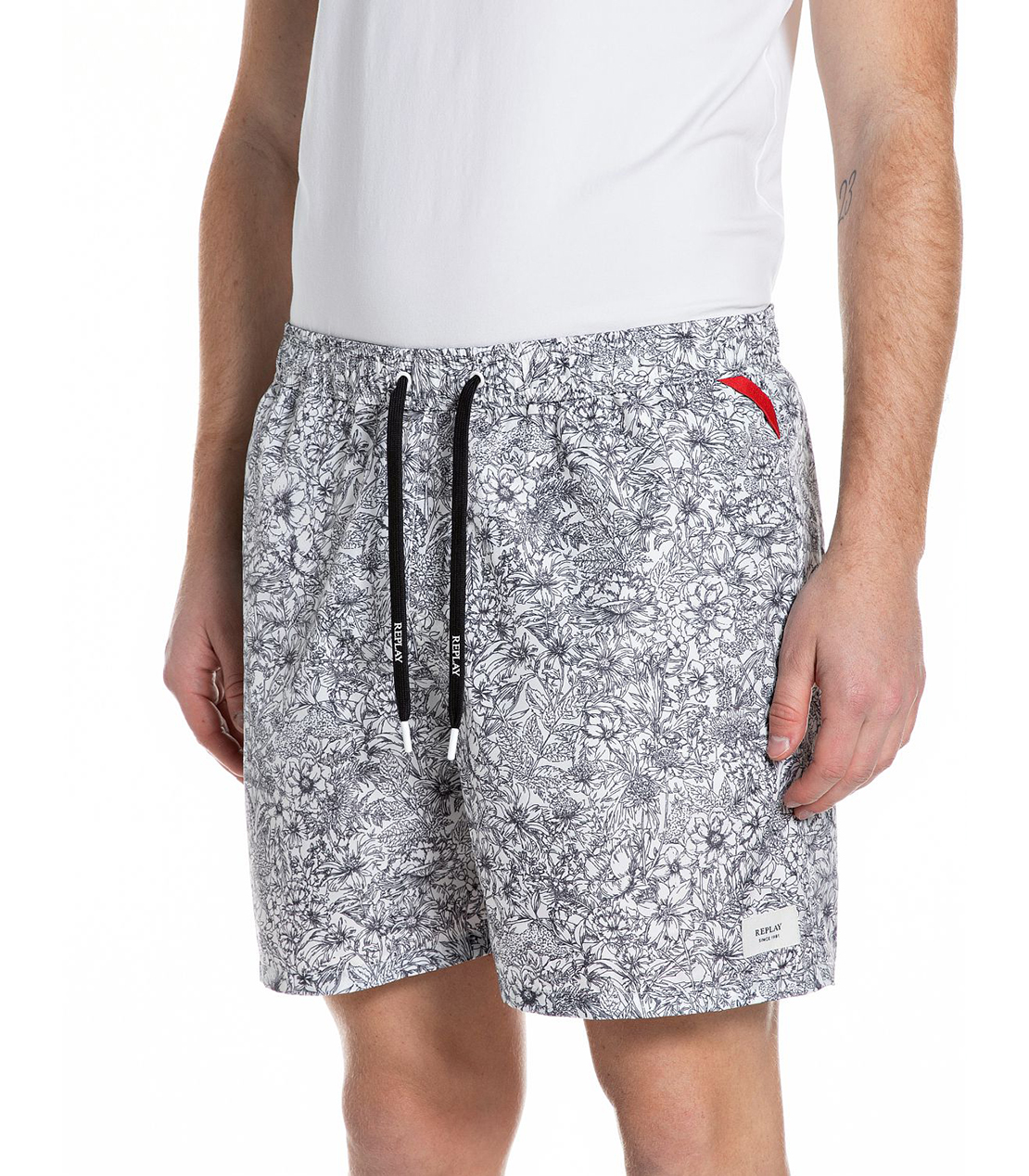 フラワープリントスイムショーツ